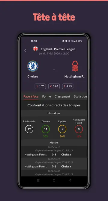 Capture d’écran 3 de l’application BetKick