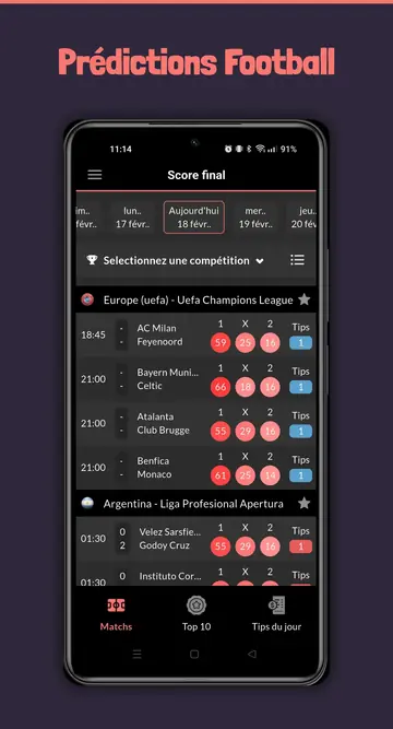 Capture d’écran 1 de l’application BetKick